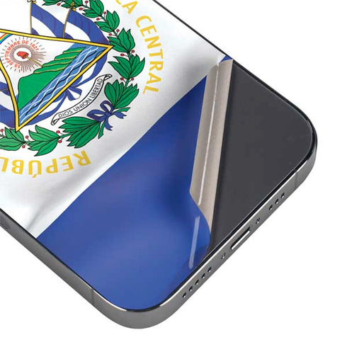 El Salvador Flag iPhone 16 Pro Skin